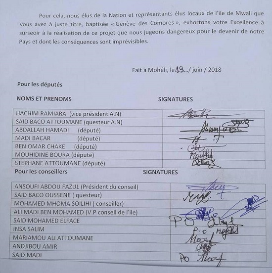 image Politique / Le cri d’alarme des élus de Mohéli